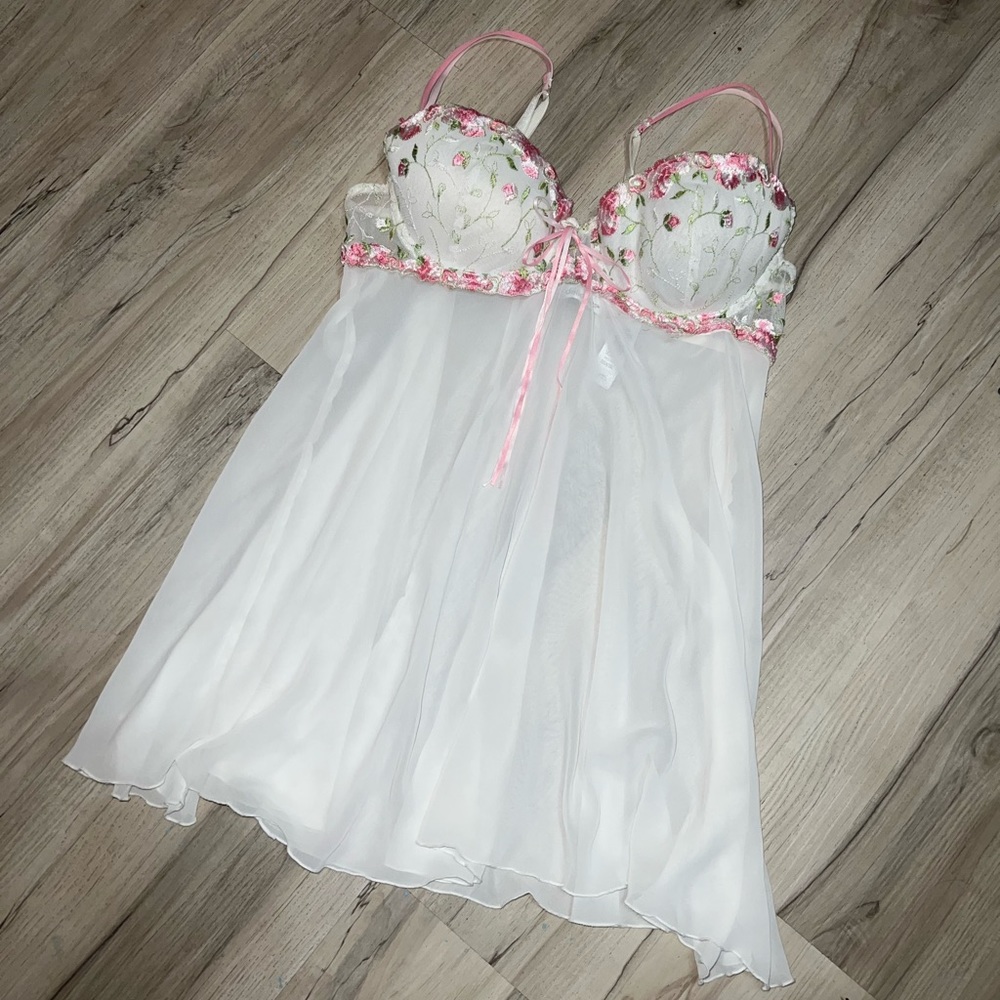 White babydoll night dress